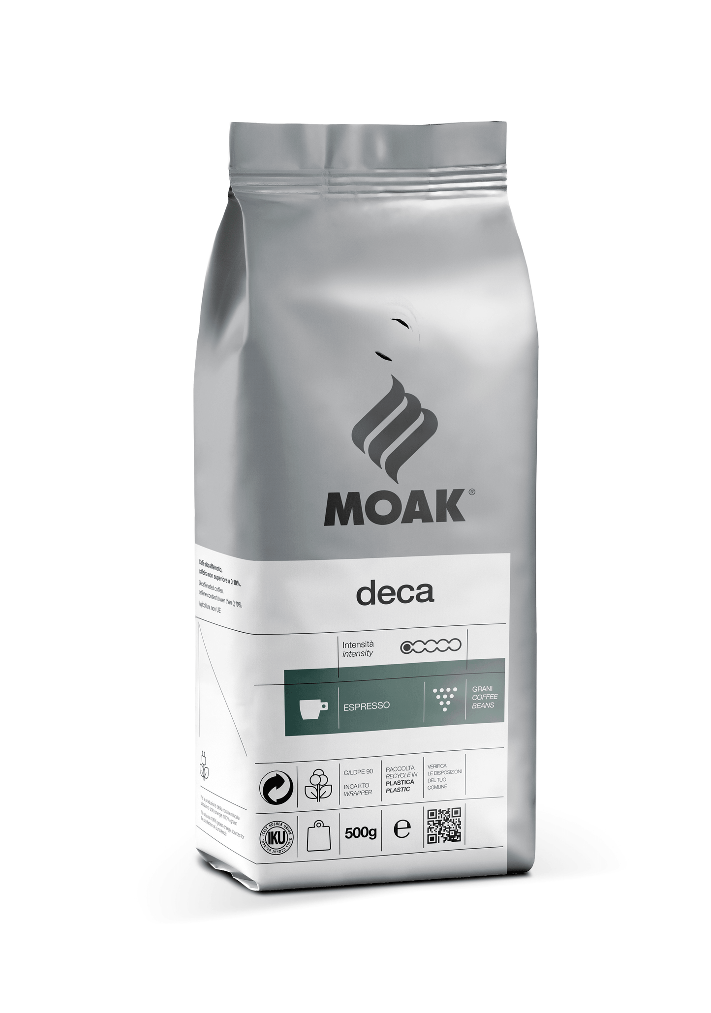 Moak Decaff Beans 500g - Moak International Distributors Malta