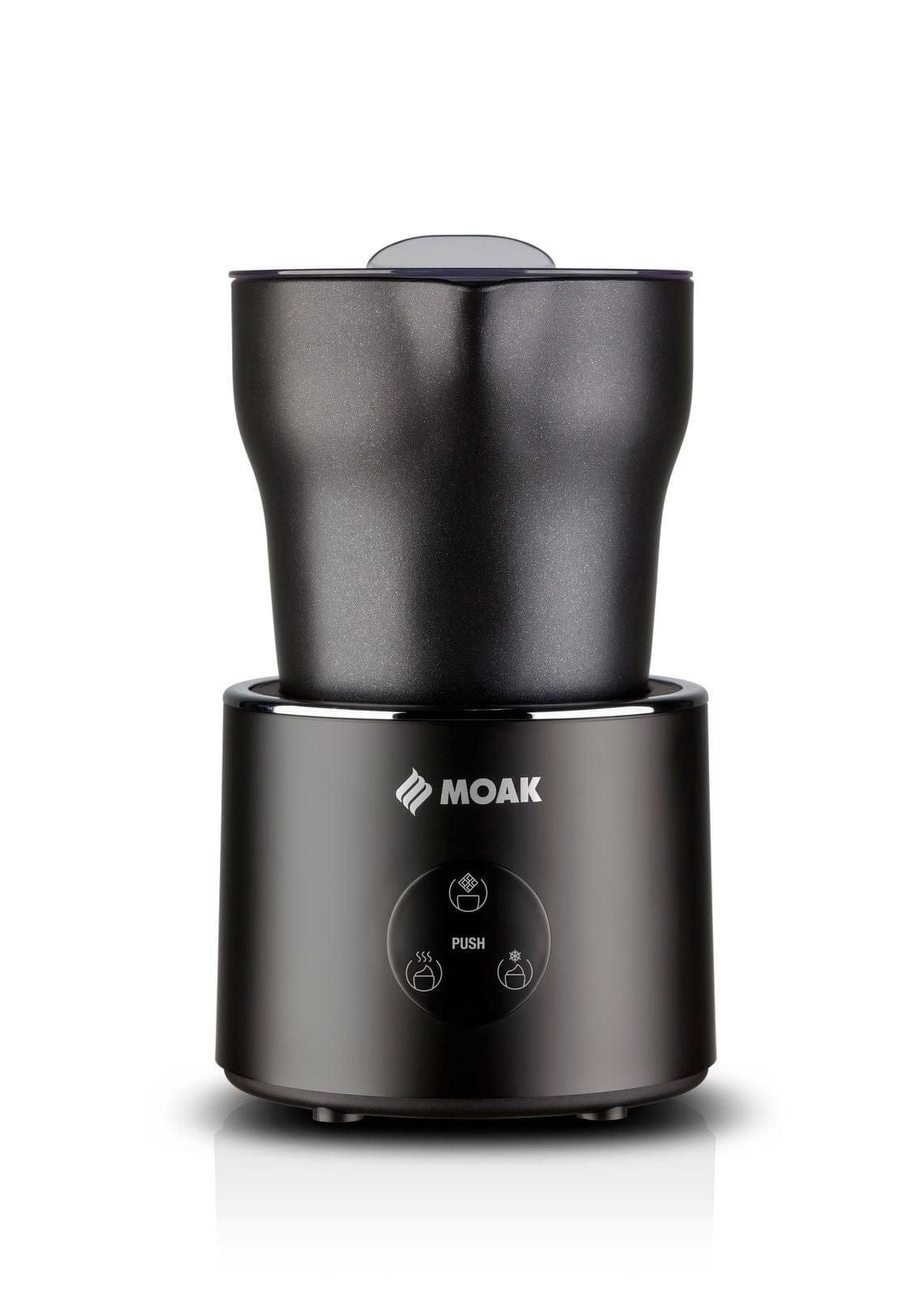 Moak Milk Frother" "Cappuccino Frothing" "Hot Chocolate Preparation"